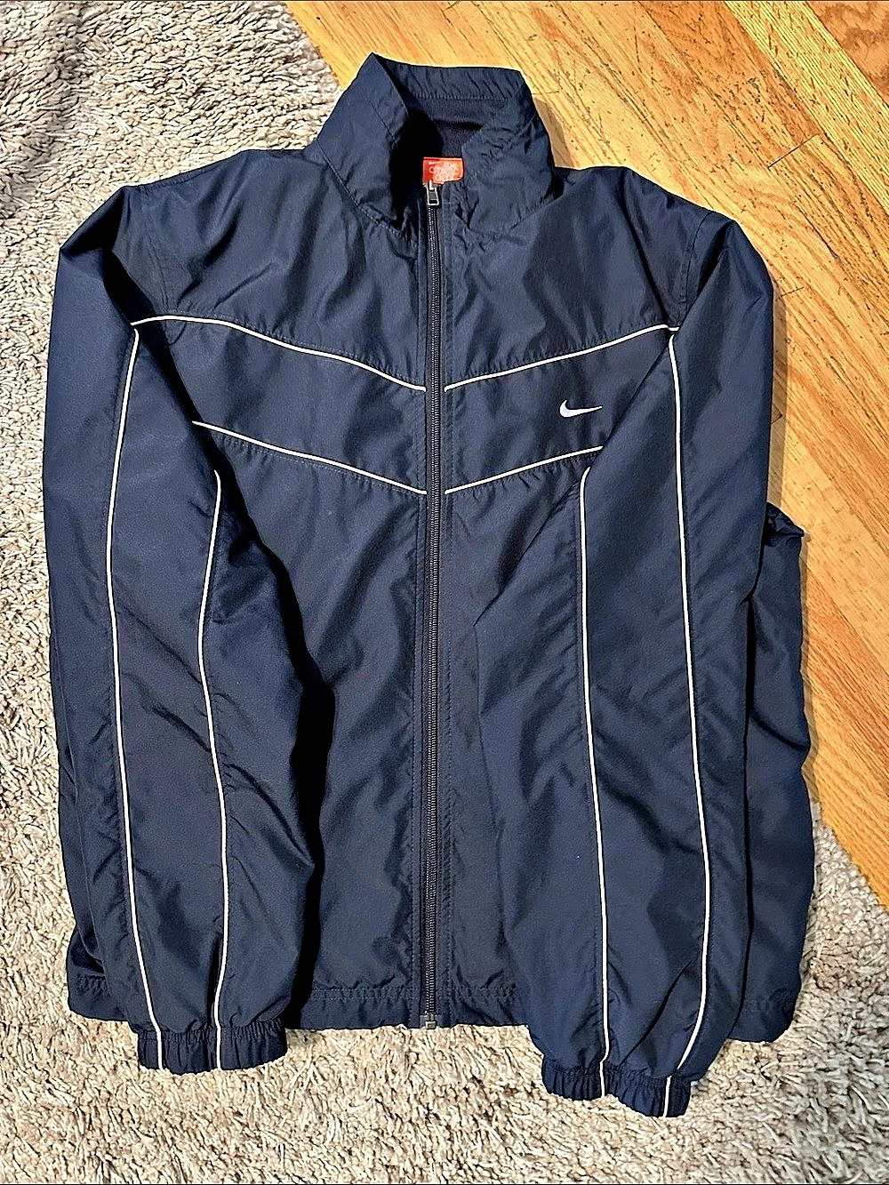 Nike The Athletic Dept. Men's Black Windbreaker Size Large Vintage